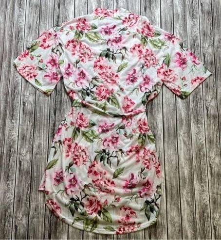 Show Me Your Mumu  Women's Garden Of Blooms Floral Robe OS One Size Pink Green