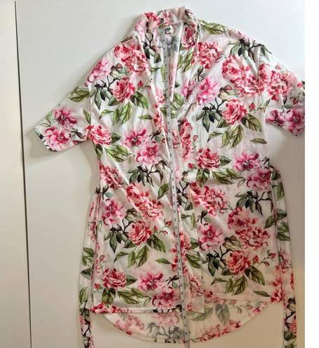 Show Me Your Mumu  Brie Robe Garden of Blooms Pink Floral Lightweight One Size