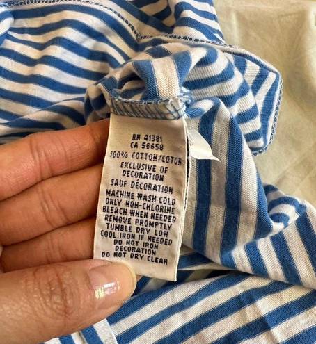 Polo NWOT  Ralph Lauren Blue & White Striped Cotton T-Shirt Size Small