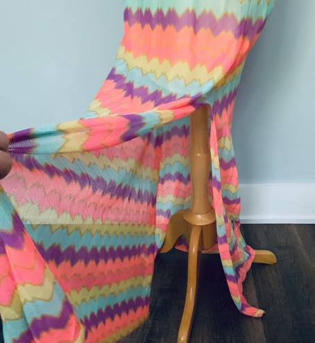 Lilly Pulitzer Inna Colorful Bright Maxi Striped Dress