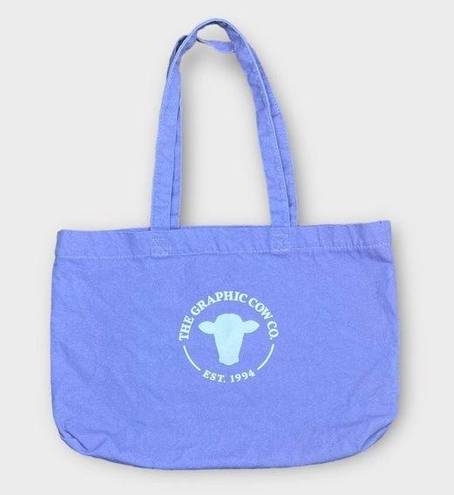 Krass&co The Graphic Cow . Small Lavender Canvas Tote Logo - Stylish & Practical