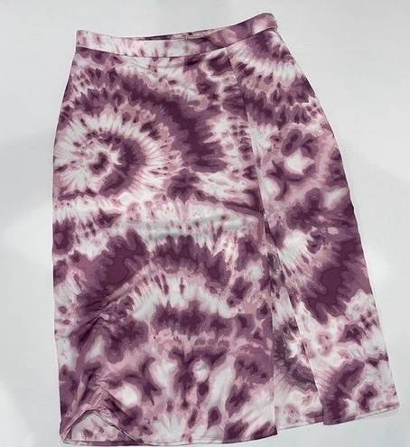 BCBGeneration BCBG GENERATION tie die purple and white skirt.