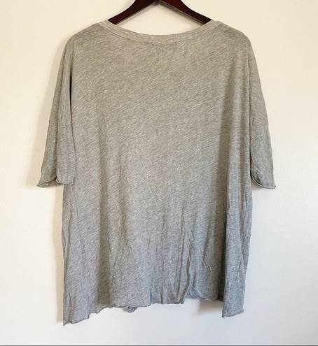 Wildfox  Day Off List Tee Gray Oversized Small