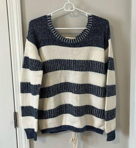 Vintage Havana  blue and white stripped sweater