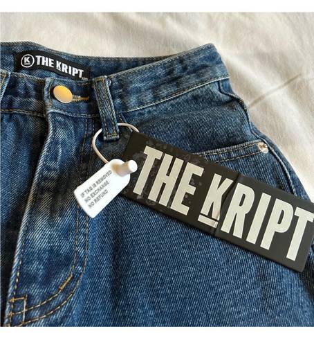 The Kript Stella Fitted Bermuda Jean Shorts