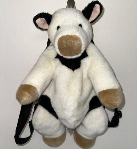 Mango Vintage  Teddy Bear Co 1990s COW Mini Plush BACKPACK  NearMintCon Handbag