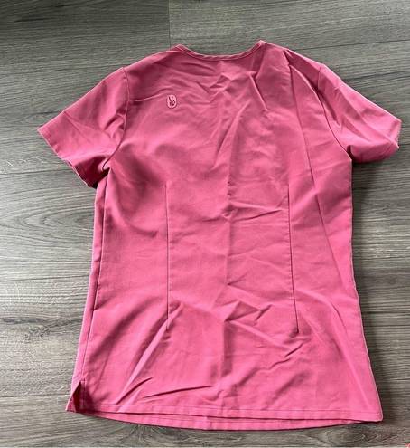 FIGS  Technical Womens Pink Scrub Top Size XS