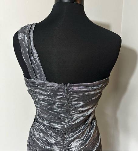 Daisy  Textured Silver Dress in Size Large