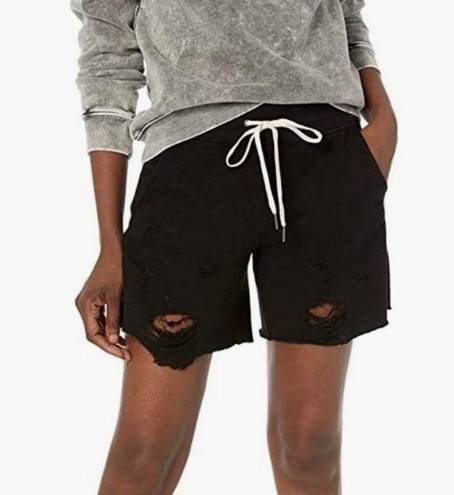 n:philanthropy NWT  Coco Black Distressed Women XS Casual Shorts MSRP:$138