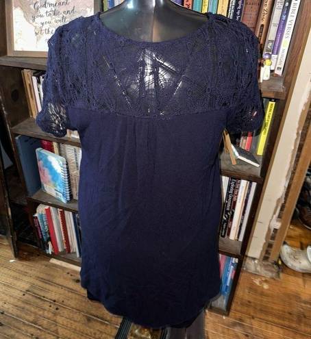 PaperMoon  Stitchfix lace crossover front L mini dress