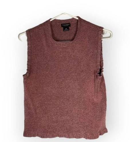 Club Monaco  italian yarn cropped knit Top Pinkish brown