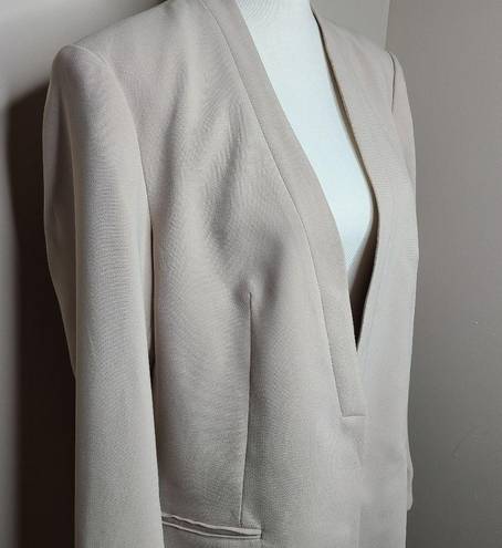 Tommy Hilfiger Tommy Hilifiger Open Front Blazer Jacket Tan Size 14