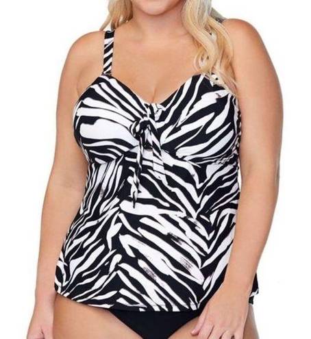 Raisin's  Curve Plus Size Meru Zanzibar Tankini Top