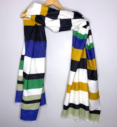 BP NWT  Large Stripe Blanket Wrap Scarf Stripes Oblong 34” X 78”