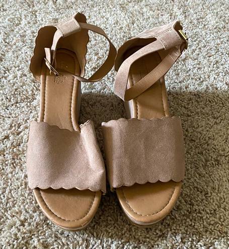 Charlotte Russe Open Toe Wedges