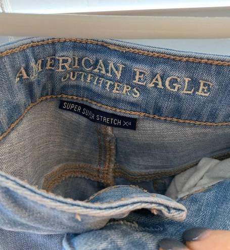 American Eagle Outfitters AE Light Wash Skinny Jeans Blue Size 8