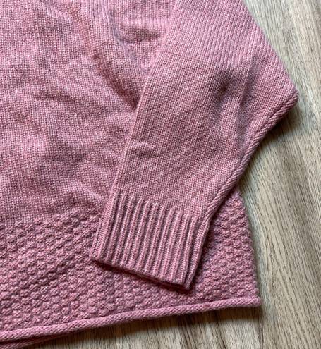 Madewell Merino Wool Sadler Turtleneck Oversize Sweater Purple Pink Size XL NWOT