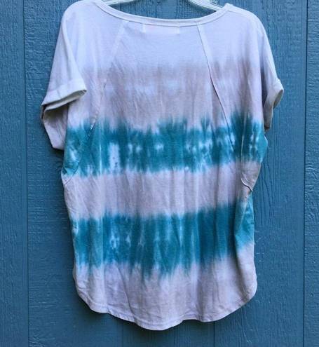 Vintage Havana  brand V-Neck Tie Dye Shirt Tee Top