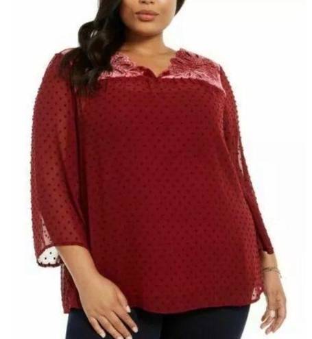 Style & Co NWT  eyelet blouse▪️size 1X