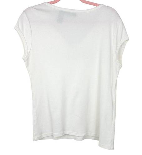 DKNY Y2K  Top Embellished Short Sleeve T-Shirt