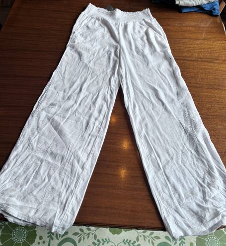 Aerie NWT Linen Wide Leg Beach Pants