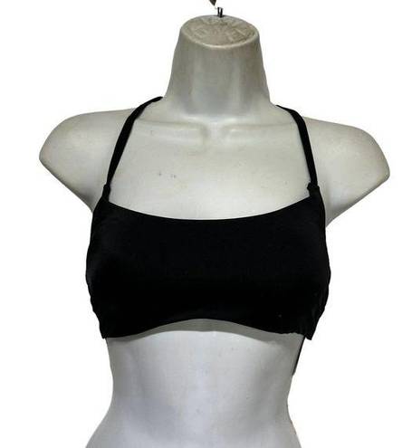 Chelsea28  black tie strap swim top XS