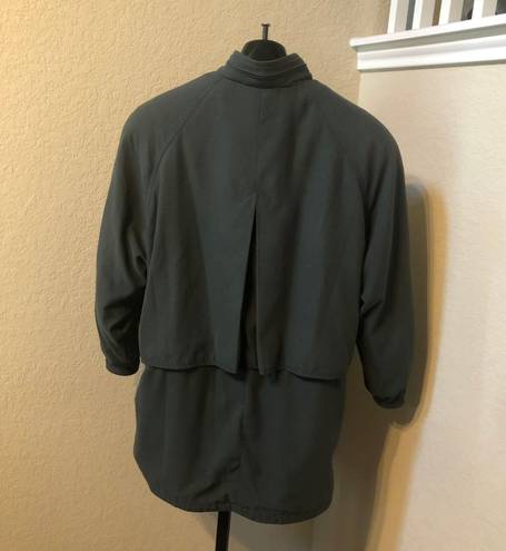 London Fog olive microfiber jacket sz medium