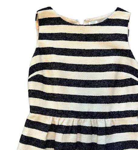 Crown & Ivy  petites navy and cream striped dress