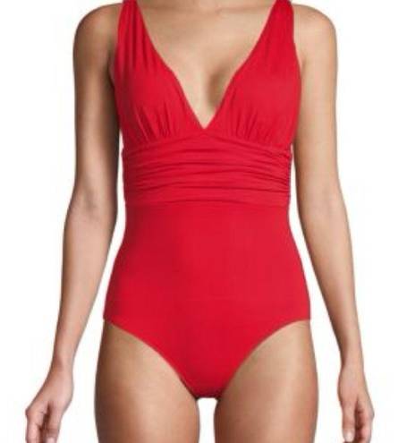 La Blanca  Island Goddess Multi-Strap Cross Back One-Piece Swimsuit