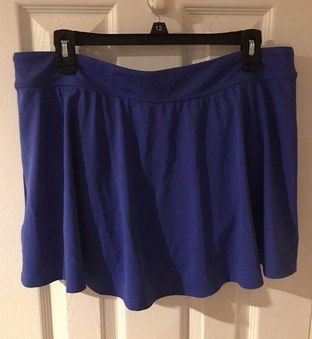 L.L.Bean  Regular Beansport Swim Skirt Blue Skort Mix & Match  Size 16  New