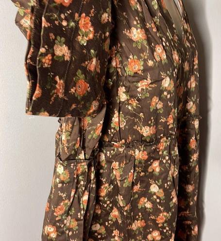 Tuckernuck  Crawford Dress Floral Rosewood Chintz Oversize Flutter Sleeve NWT 3XL