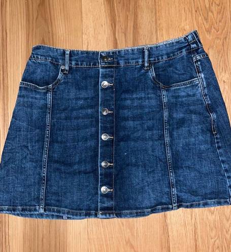 Aerie jean skirt