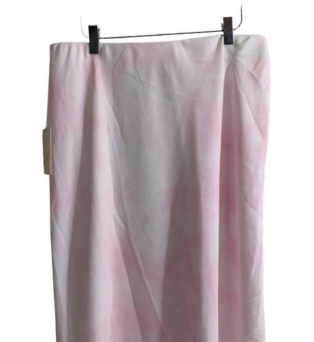 A New Day  Women's High-Rise Pink Midi Slip A-Line Skirt