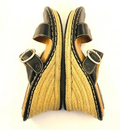 Born concept  Wedges Espadrilles‎ Platform Womens Size 8M Double Straps Bl…