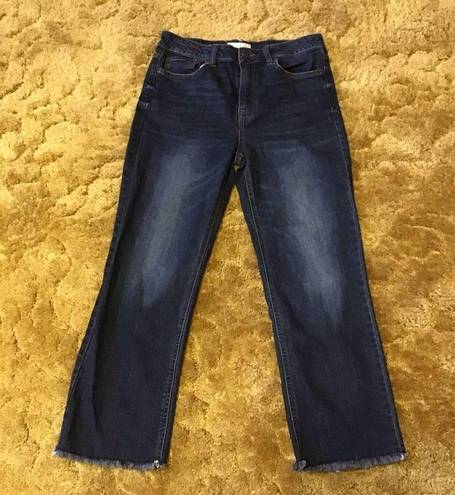 Harper  high rise straight cropped jeans