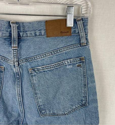 Madewell  The Perfect Vintage Straight Distressed Rigid High Rise Jean