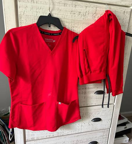 Fabletics Red  Scrubs