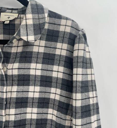 Tuckernuck  Midnight Plaid Saranac Shirt Cotton Flannel Button Front Collared xxl