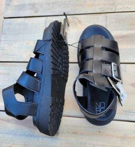 No Bo  Chunky Black Women's Platform Sandal Size 8 New