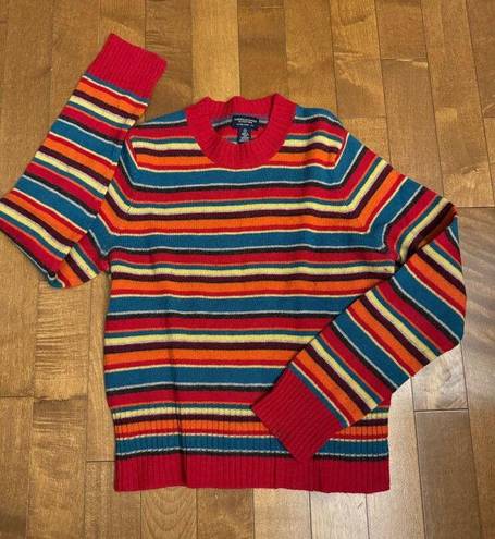 American Eagle  Outfitters Red Wool Striped Multicolor sweater & Vest size medium