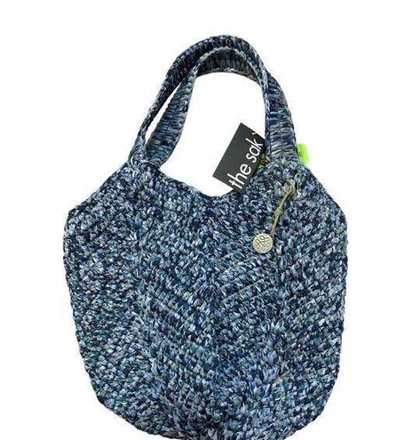 The Sak Gaia Top Handle Tote Hand Crochet - Ocean Multi New with tags