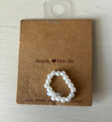 Brandy Melville NWT  PEARL RING stretch