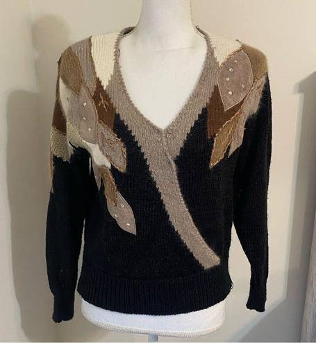 Vintage patchwork sweater Size M