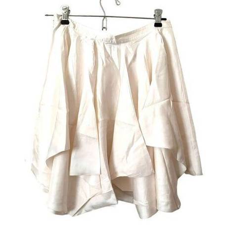 Jason Wu GREY‎  Draped Satin-Like Mini Skirt Sz 4