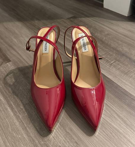 Steve Madden Cherry Red Pointed Toe Heels