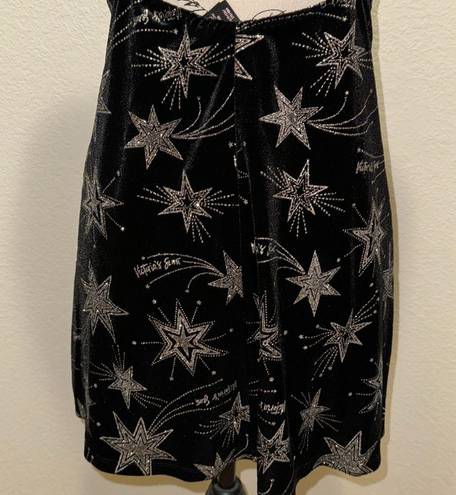 Victoria's Secret Victoria’s Secret velvet shooting stars slip chemise nightie women’s size small