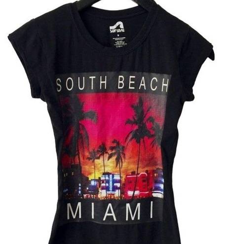 Surf Style  South Beach T Shirt Beach Casual Sport Fitness Active Cotton Blend S