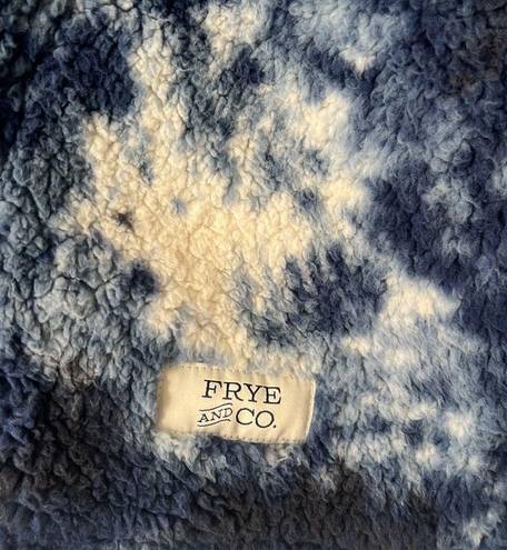 Frye & Co Tie Dye Faux Fur Teddy Jacket Size XXL