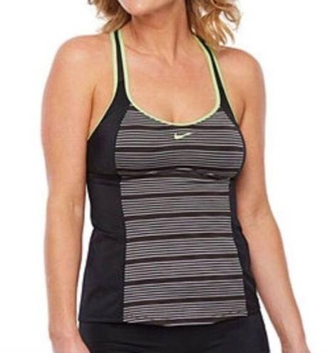 Nike NEW  Tankini 2pc Athletic Racerback Swimsuit‎ Shelf bra Womens Size S