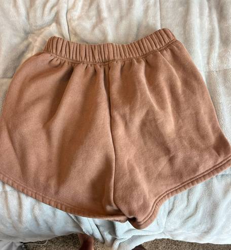 Brown Sweat Shorts Size M